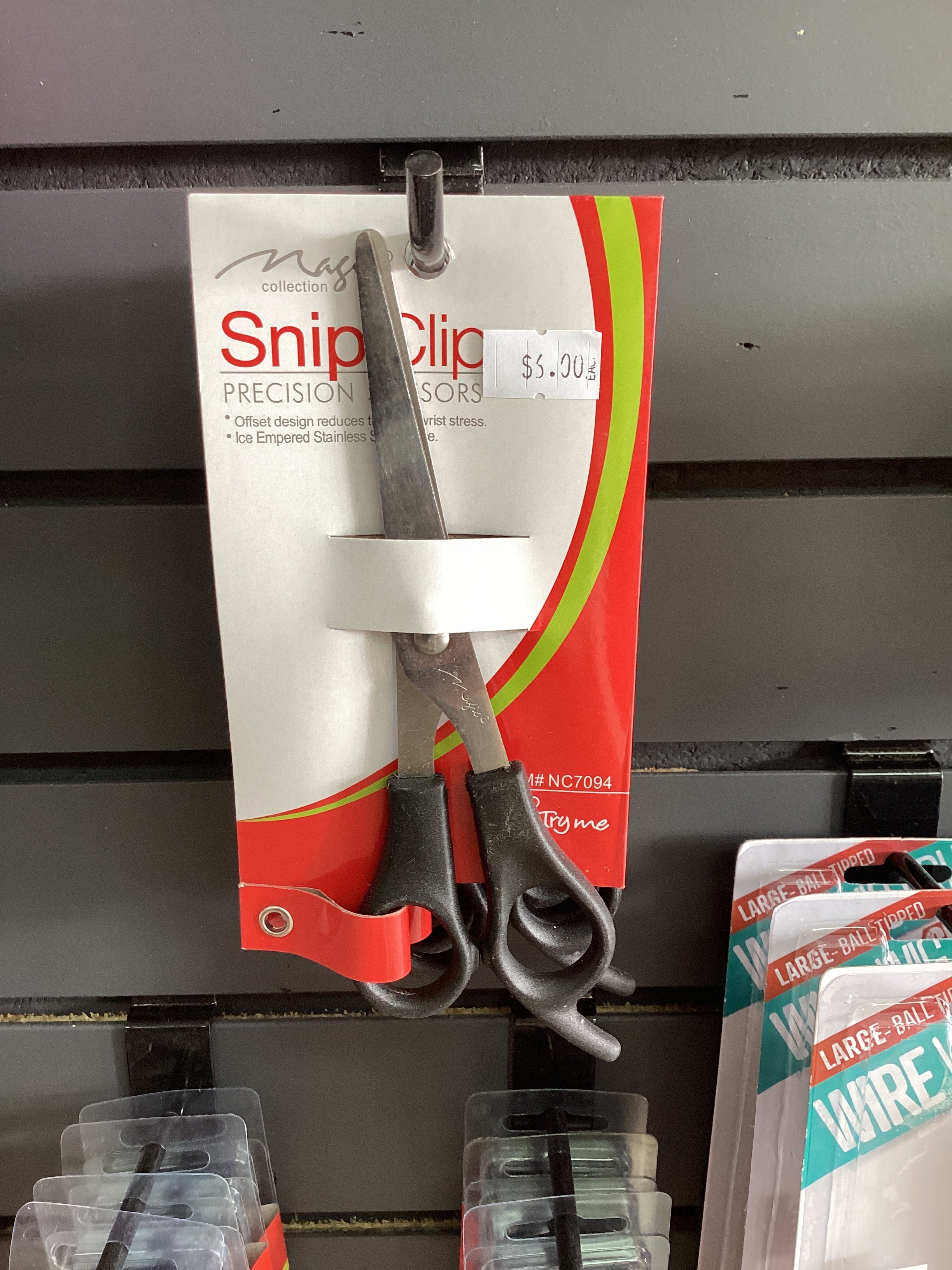 Magic snip clip scissors