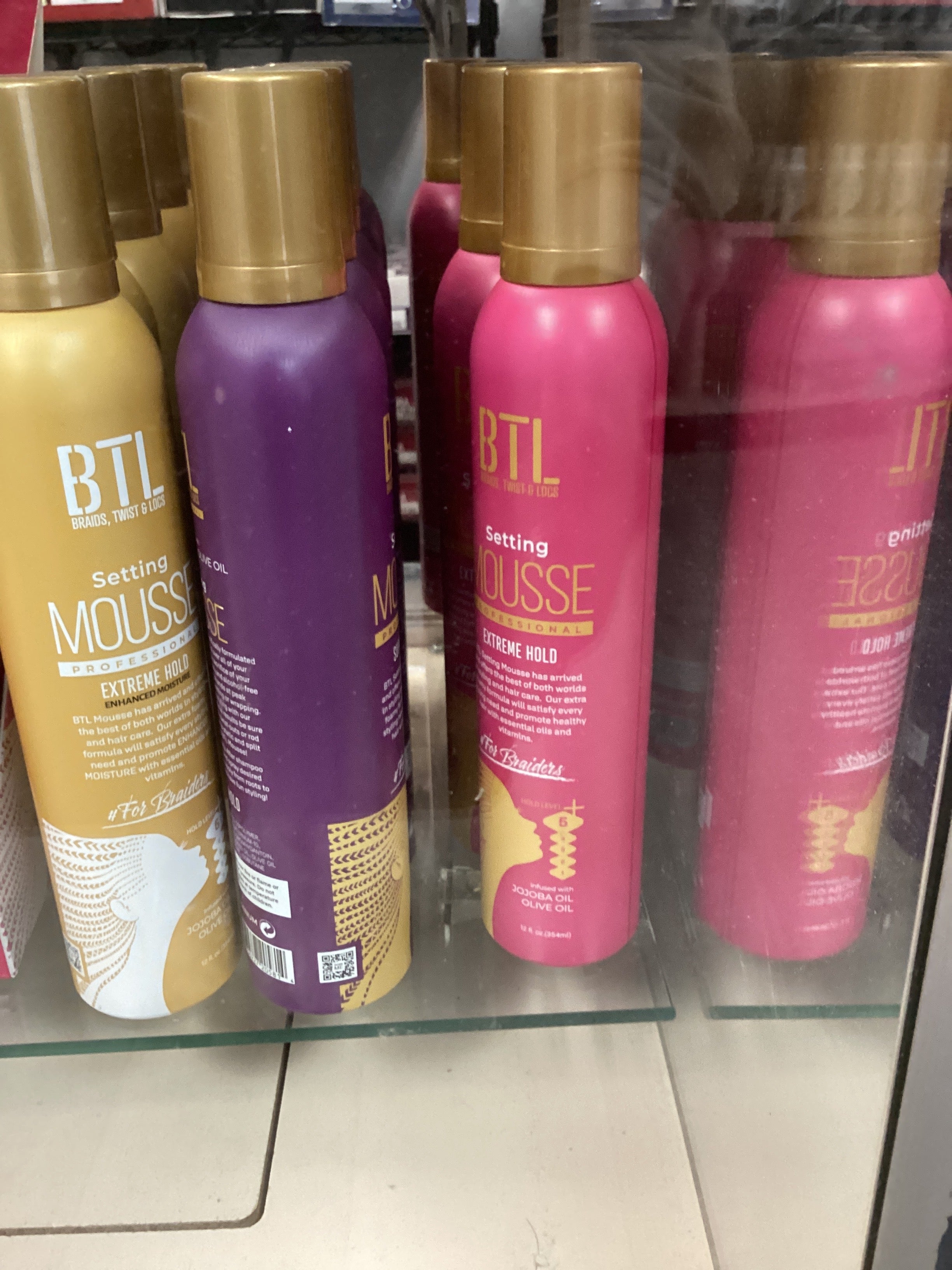 BTL setting mousse