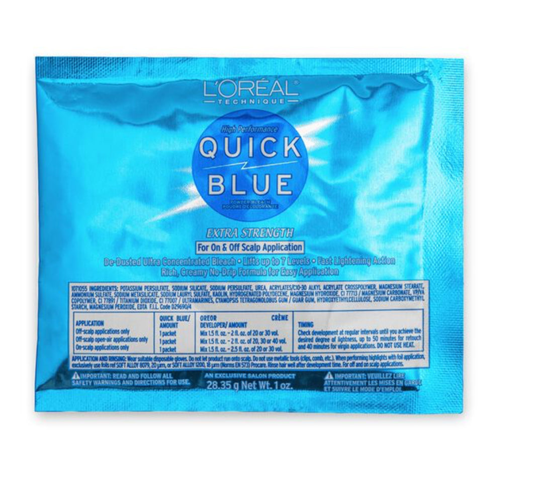 L’Oréal quick blue lightener pack