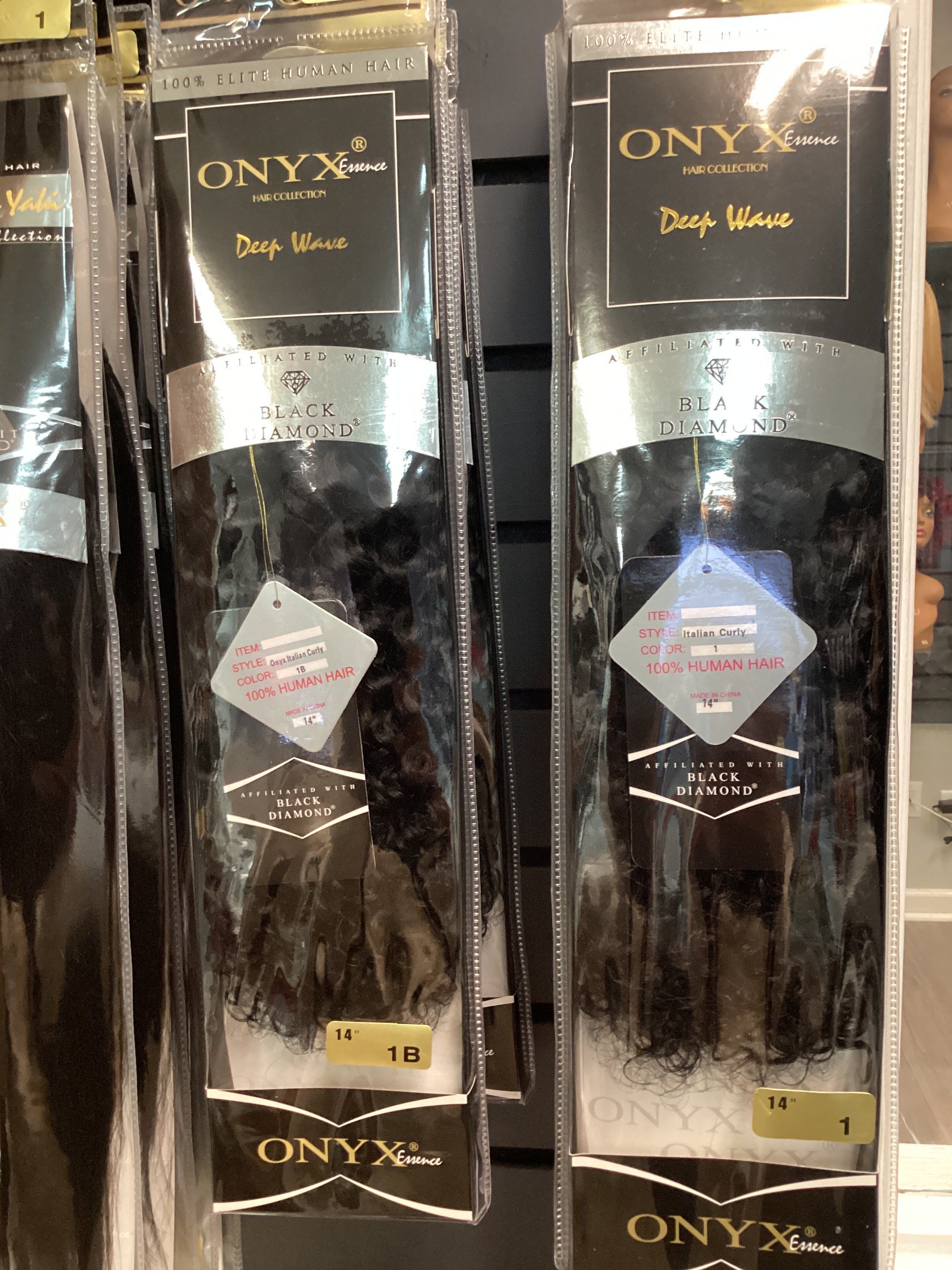 Onyx 100% Human Hair bundles Deep wave