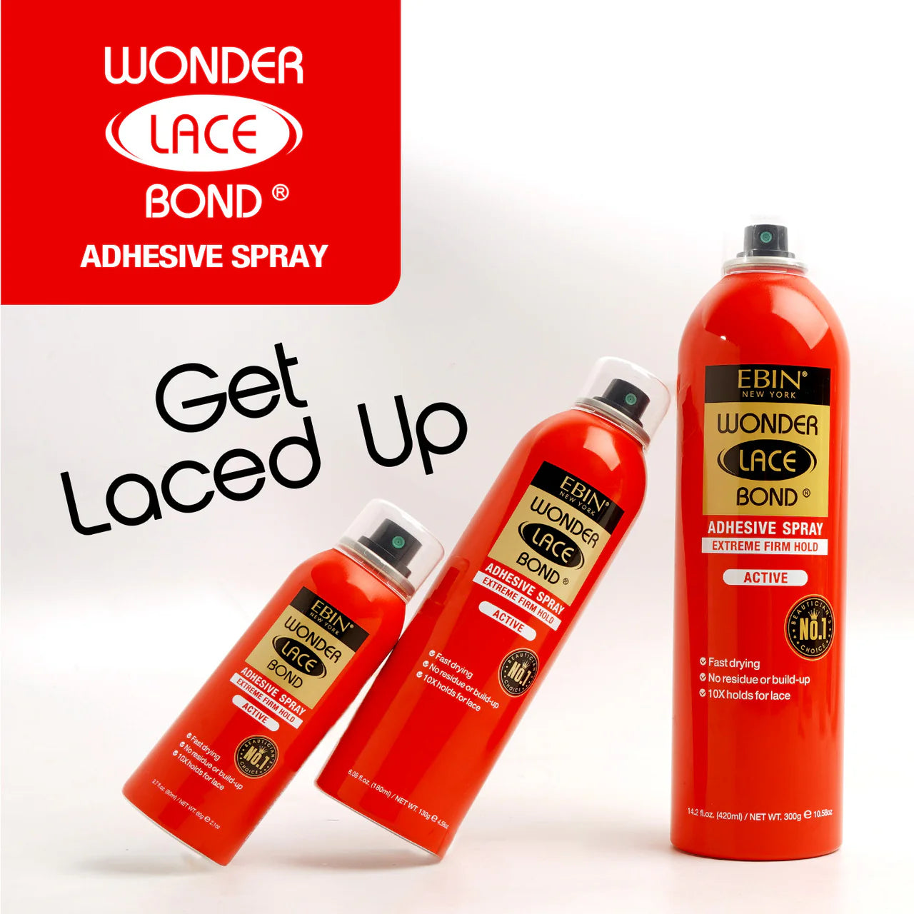 Ebin lace bond adhesive spray
