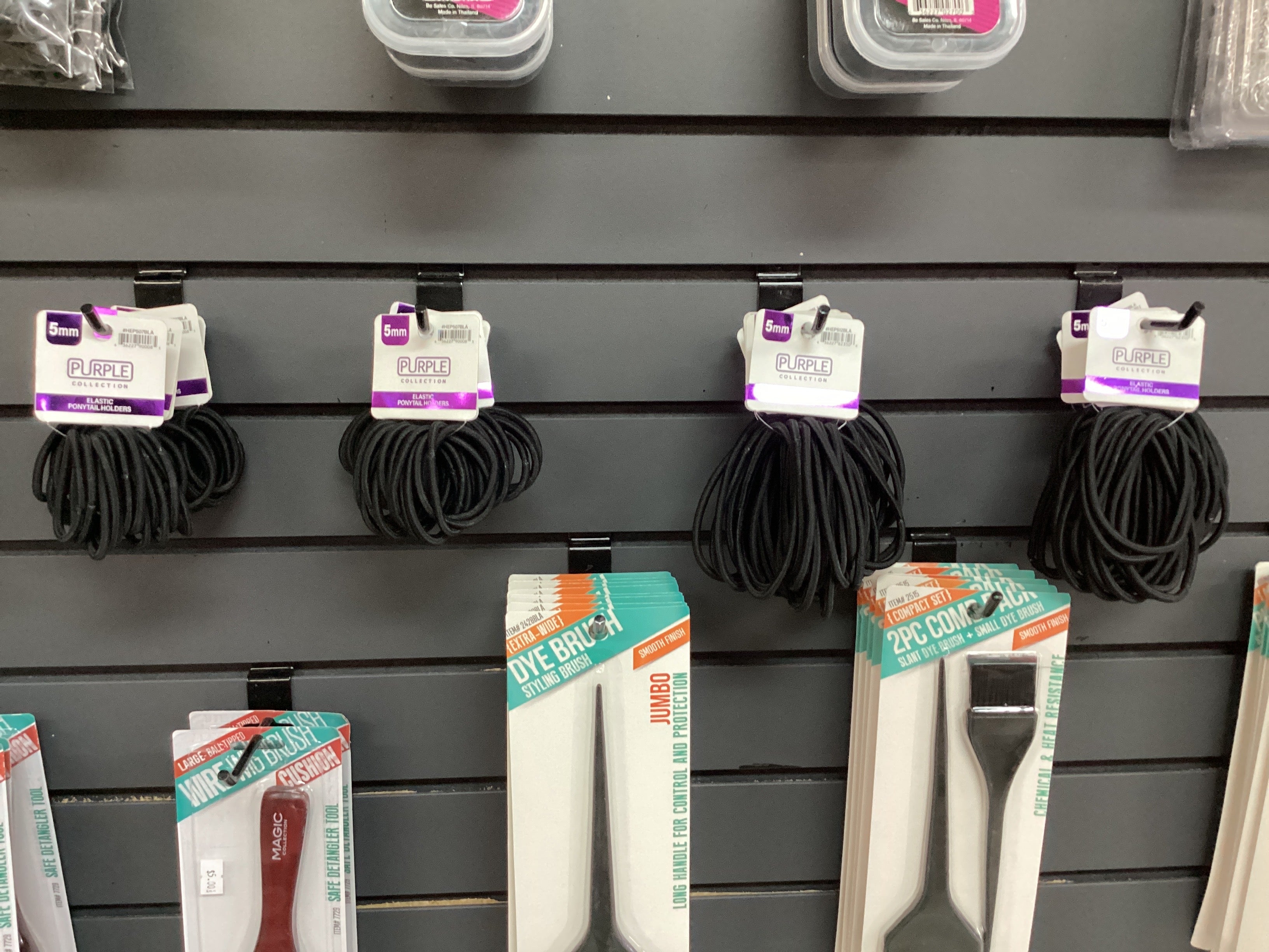 Purple collection ponytail holders